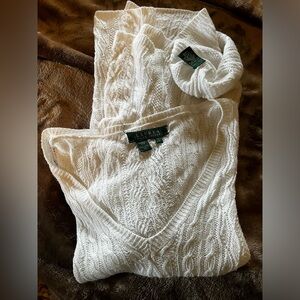 LAUREN linen 100% V-neck